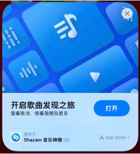 金湖苹果14维修站分享iPhone14音乐识别功能使用方法 